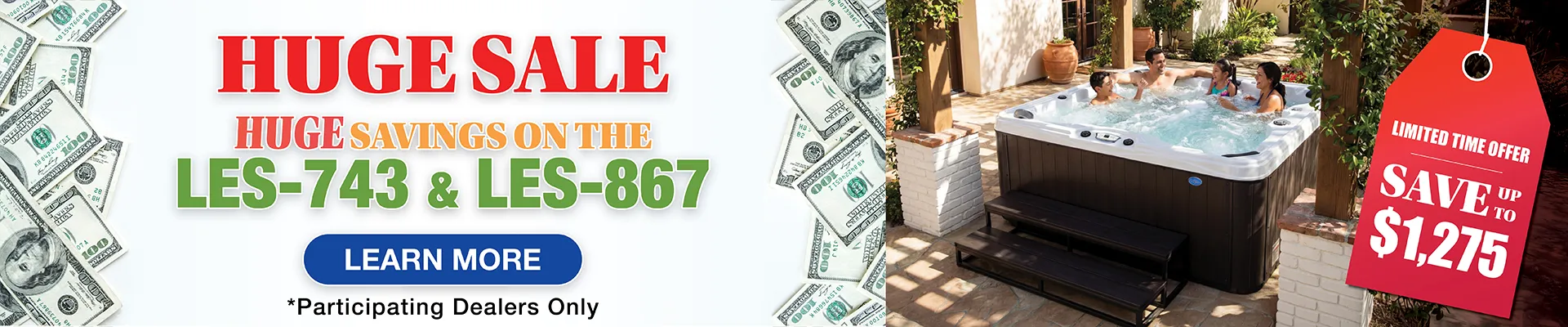 Calspas hot tub being used in a family setting - Iowa City