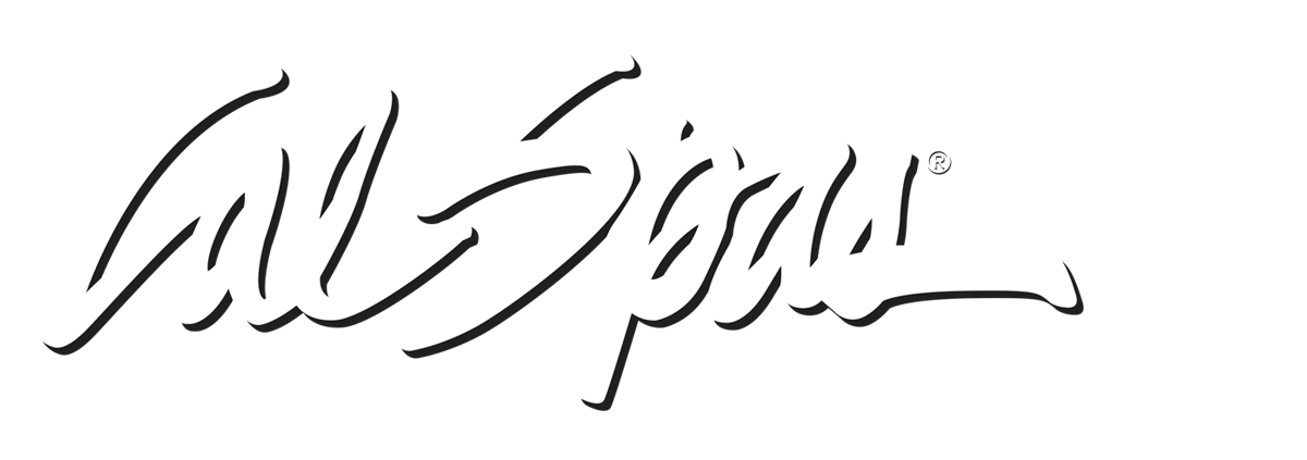 Calspas White logo hot tubs spas for sale Iowa City